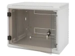Triton RBA / Nástenný rozvádzač / 19" / jednodielny / 15U / 600x595 mm / perforované dvere 80% (RBA-15-LS6-CAX-A1)