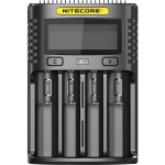 NiteCore UMS4 nabíjačka na okrúhle akumulátory NiCd, NiMH, LiIon, LiPolymer 10440, 10500, 12500, 12650, 13500, 13650, 14500, 14650, 16340, 16650, 17335, 17355,; NC-UMS4