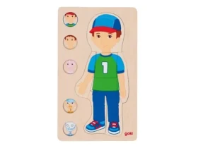 GOKI Viacvrstvové puzzle Ľudské telo Chlapec