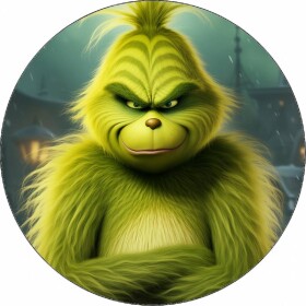 Jedlý papír naštvaný Grinch 19,5 cm - Pictu Hap - Pictu Hap