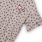 Tričko dievčenské s krátkym rukávom, Minoti, LIFE 8, šedá - 68/80 | 6-12m