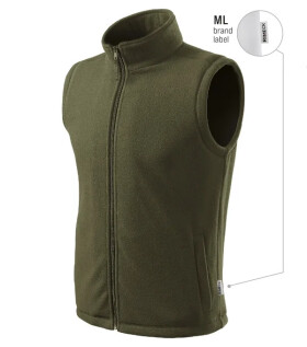 Next fleecová vesta unisex military 69 (štítok značky) XL