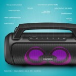 Lamax PartyGo1 čierna / Bluetooth reproduktor / 100W / 8000mAh / BT 5.3 / AUX / microSD / USB / IP67 (LXPSMPGO1NNBA)