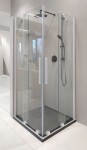 DEANTE - Sprchovací kút Prizma biela, štvorcová, 90x90 cm KPNAP09P09