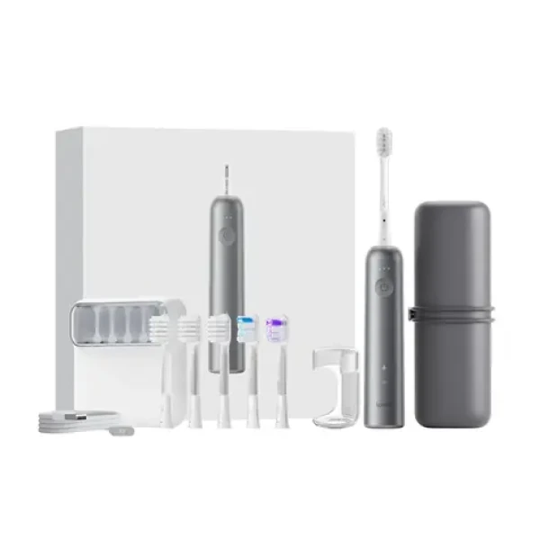 Laifen electrtic toothbrush LFTB01-A giftbox šedá / elektrická kefka / bluetooth / 66000 kmitov (6976973856965)