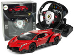 Mamido Auto na diaľkové ovládanie Lamborghini Veneno R/C 1:24 červené