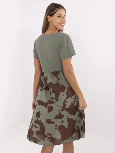 Šaty DHJ SK 253701.80 khaki jedna velikost