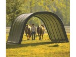 Plachtový prístrešok – ShelterLogic Run-In-Shed 3,7 × 6,1 m zelený
