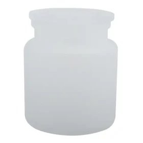 Spirella Yoko dóza na odličovacie tampóny biela / sklo / 0,6 l