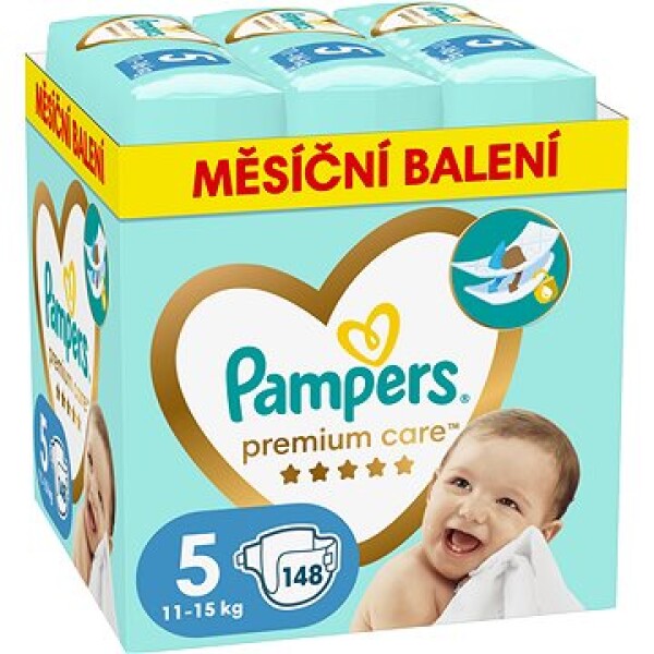 Pampers Premium Care 11-15kg (148ks) / Plienky / Veľkosť 5 (11-15 kg) (DIOPMPPIE0178)