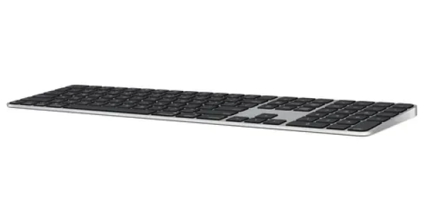 Apple Magic Keyboard s Touch ID a numerickou klávesnicou strieborno-čierna / Klávesnica / Bluetooth / DE Layout (MXK83D/A)