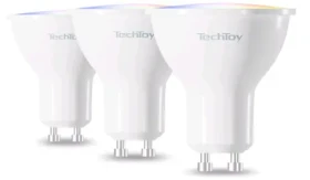 Techtoy Chytrá žiarovka (GU10) - ZigBee / 4.7W / RGB / ZigBee / 3ks (TSL-LIG-GU10ZB-3PC)