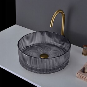 REA - Umývadlo na dosku Ingrid 36x36 Grey REA-U8524