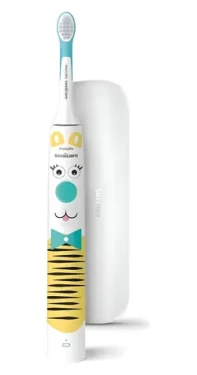 Philips Sonicare For Kids HX3603/01 bielo-modrá / Elektrická zubná kefka / 2 režimy / cestovné puzdro (HX3603/01)