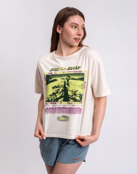 Patagonia W's Run Like Roots Easy Cut T-Shirt Undyed Natural M