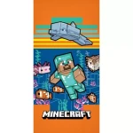 Carbotex Minecraft Summer Crew CBX043MC osuška oranžová 70x140