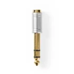 Nedis Stereo audio adaptér jack 6.35 mm (M) - jack 3.5 mm (F) strieborná / pozlátený (CAGC23930ME)