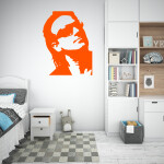 Veselá Stena Samolepka Bono Vox (U2) Farba: červená, Veľkosť: 60 x 46 cm