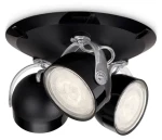 Philips Dyna 3x3W čierna / LED bodové svietidlo / 810lm / 2700K / IP20 / vr. zdroje (SKL000202552)