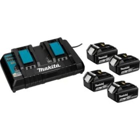 Makita 199483-0 / Akumulátor a nabíjačka BL 1850B + DC18RD / 18V / 4X 5.0Ah / Li- ION (199483-0)