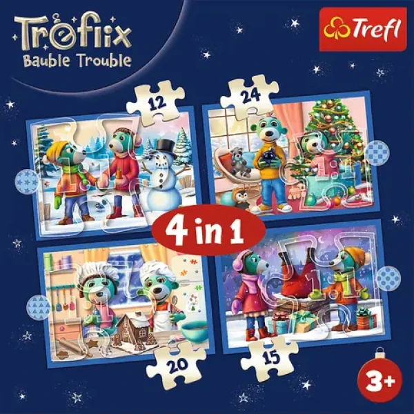 Trefl - Puzzle - Treflíci: Vianoce 4v1