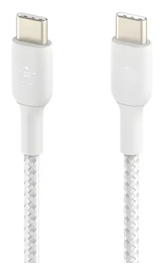 Belkin BOOST CHARGE CAB004bt2MWH biela / Dátový kábel / opletený / USB-C - USB-C / 2 m (CAB004BT2MWH)
