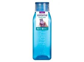 Sistema Hydrate Square Hranatá fľaša so skrutkovacím viečkom 475 ml modrá (8592001423121)