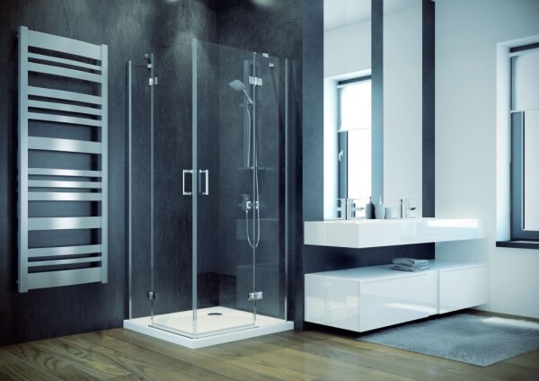 BESCO - Štvorcový sprchovací kút VIVA 195R - Rozmer A - 90 cm BCVIV90CTVERV