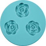 Silikónová forma 3 ružičky, každá 3 × 2,5 cm - Cakesicq - Cakesicq