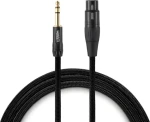 Warm Audio PREM-XLRF-TRSM-6 čierna / Audio kábel / XLR (F) - Jack 6,3 mm (M) / 1,8 m / Premium (WARM PREM-XLRF-TRSM-6)