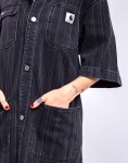 Carhartt WIP W' Rylan Dress Rylan stripe, black stone washed L