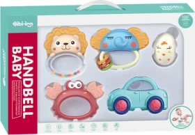 CHIPOLINO Sada hrkálok s hryzátkami Animals 5ks / od narodenia (DRN02460878)