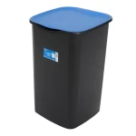 Belli e Forti odpadkový kôš RECYCLING čierny, modré veko / Odpadkový kôš na triedený odpad / 50 l / triedenie papiera