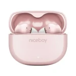 Niceboy Pods 4 ružové / Bezdrôtové slúchadlá s mikrofónom / Bluetooth 5.0 / IPX5 / nabíjacie púzdro (pins-4-pink)