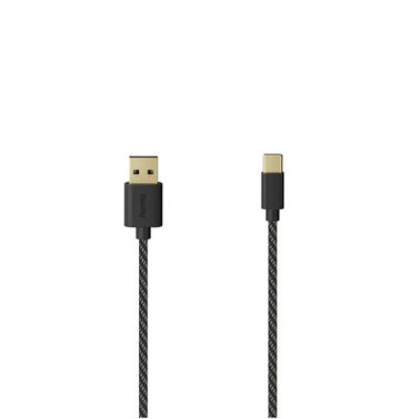 Hama dátový kábel USB na USB-C čierna / 1.5m (201002-H)