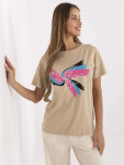 Tričko CLM TS 1019.79 camel XL