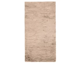 Koberec Bobs 80x150 cm, béžová imitácia králičej kožušiny%