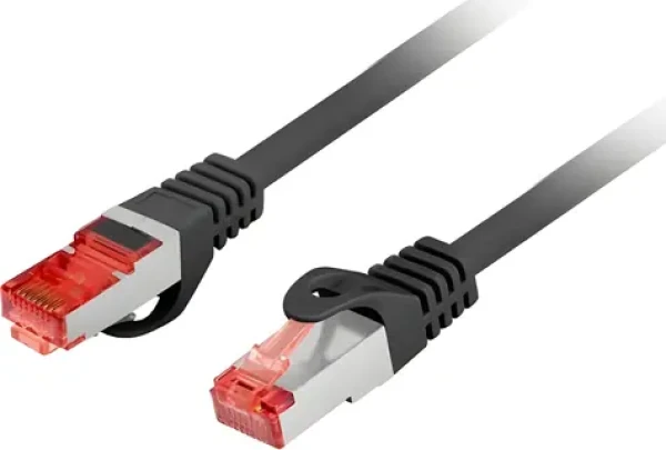 Lanberg CAT6 S/FTP 0,5m čierna / Patch kábel / LSZH / 250 MHz (PCF6-10CU-0050-BK)