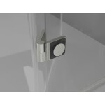 MEXEN/S - Lunar-F L skladacie sprchové dvere ľavé 110, transparent, nikel kartáčovaný 836SL-110-050-97-00-L