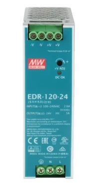 LevelOne POW-2441 strieborná / Napájací zdroj / DIN lišta / 120W / 24V DC / -20 až 60°C (POW-2441)