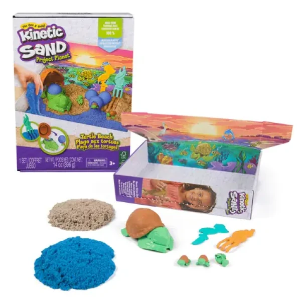 Spin Master Kinetic Sand Project Planet korytnačky