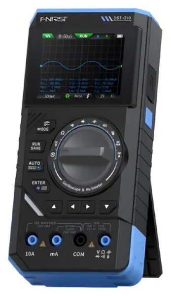 FNIRSI DST-210 / Multimeter s osciloskopom / True RMS / Generátor DDS / 10 MHz / USB-C (DST-210)