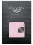 TRU VIRTU Click Slide Rhombus Rosé/Silver / Peňaženka / RFID ochrana / Koža a hliník / 5 kariet (24104000306)