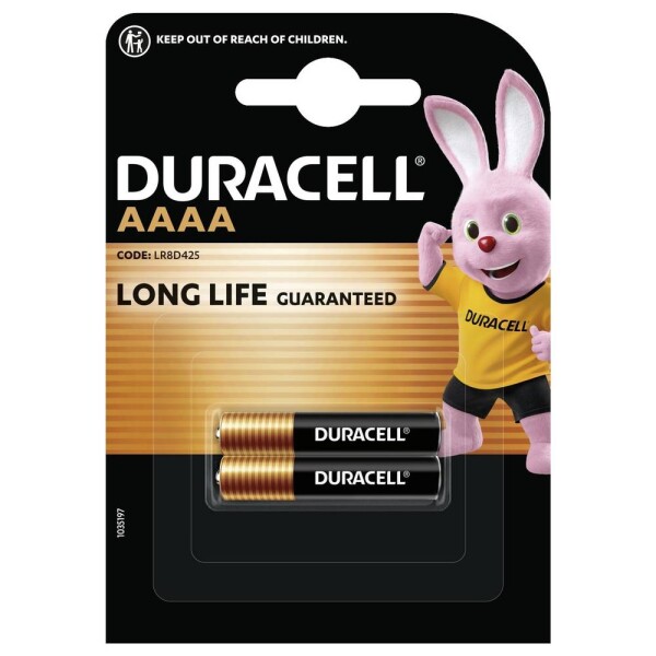Duracell MN2500 Ultra minibaterie (AAAA) mini (AAAA) alkalicko-mangánová 1.5 V 600 mAh 2 ks; DUR041660