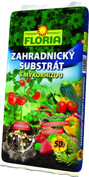 AGRO FLORIA Záhradnícky substrát s mykorhízou 50 l