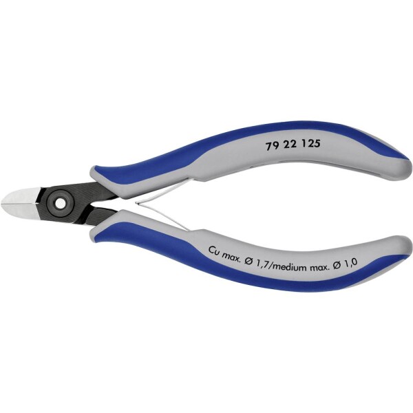 Knipex Knipex-Werk 79 22 125 pre elektroniku a jemnú mechaniku bočné štiepacie kliešte bez fazety 125 mm; 79 22 125