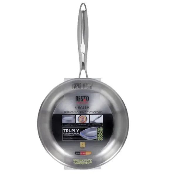 RESTO 95002 Panvica na vyprážanie CRATER 26 cm / Klasická panvica / TRI-PLY nerez/hliník (100001368349)