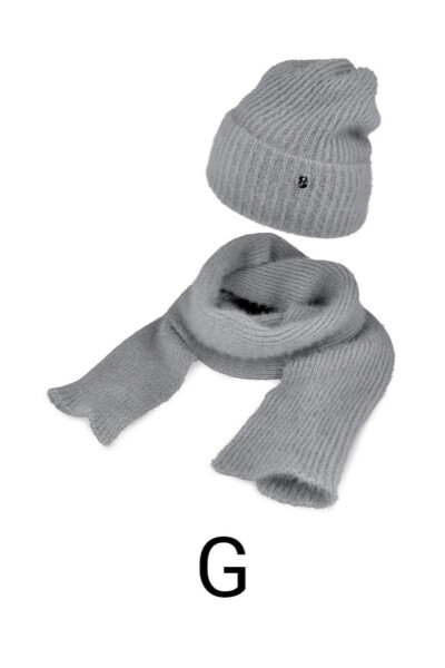 ČIAPKA + ŠÁL 48-485 šedá Univerzální