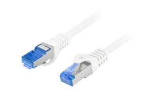 Lanberg CAT6A S/FTP biela / Patch kábel / 2m / LSZH / RJ45-RJ45 (PCF6A-10CC-0200-W)