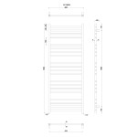 SAPHO - METRO vykurovacie teleso 600x1530 chrom 0411-02